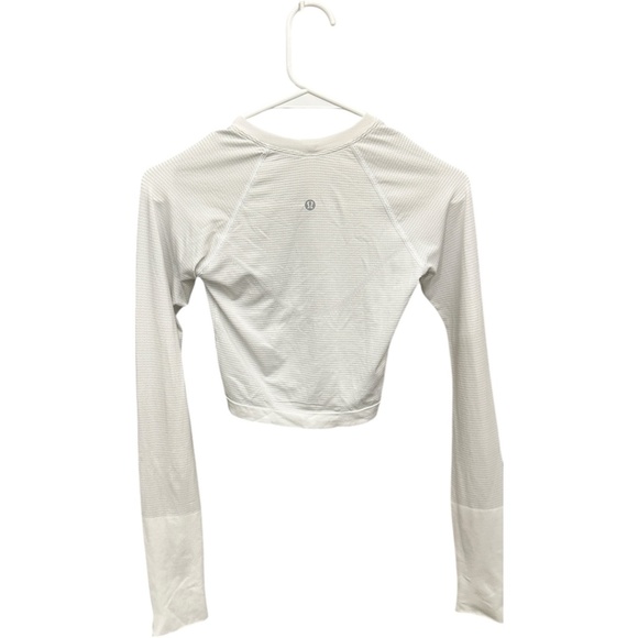 Lululemon Swiftly Tech Cropped Long-Sleeve Shirt 2.0 - Bone, Size 2 - Picture 5 of 7